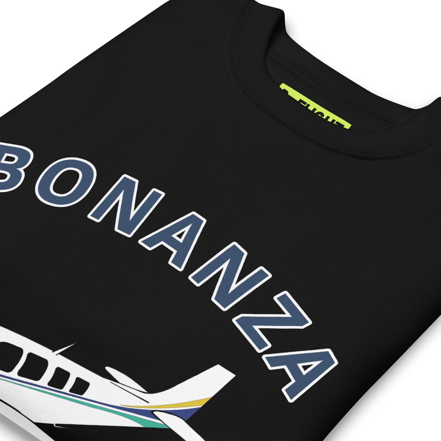 BONAZNA A36 Blue stripe Printed Unisex Cozy Fleece Aviation Premium Sweatshirt.