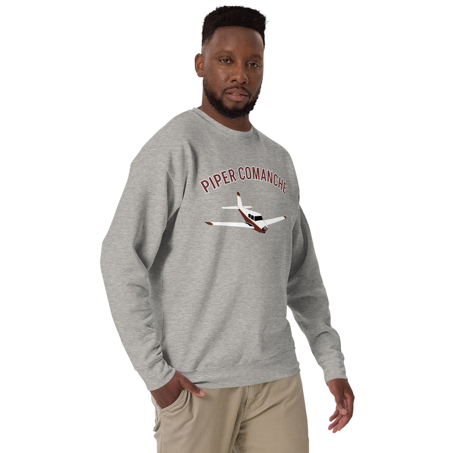 PIPER COMANCHE Printed Unisex Cozy Fleece Aviation Premium Sweatshirt