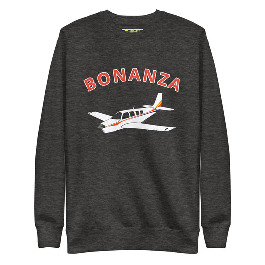 BONAZNA A36 Printed Unisex Cozy Fleece Aviation Premium Sweatshirt.