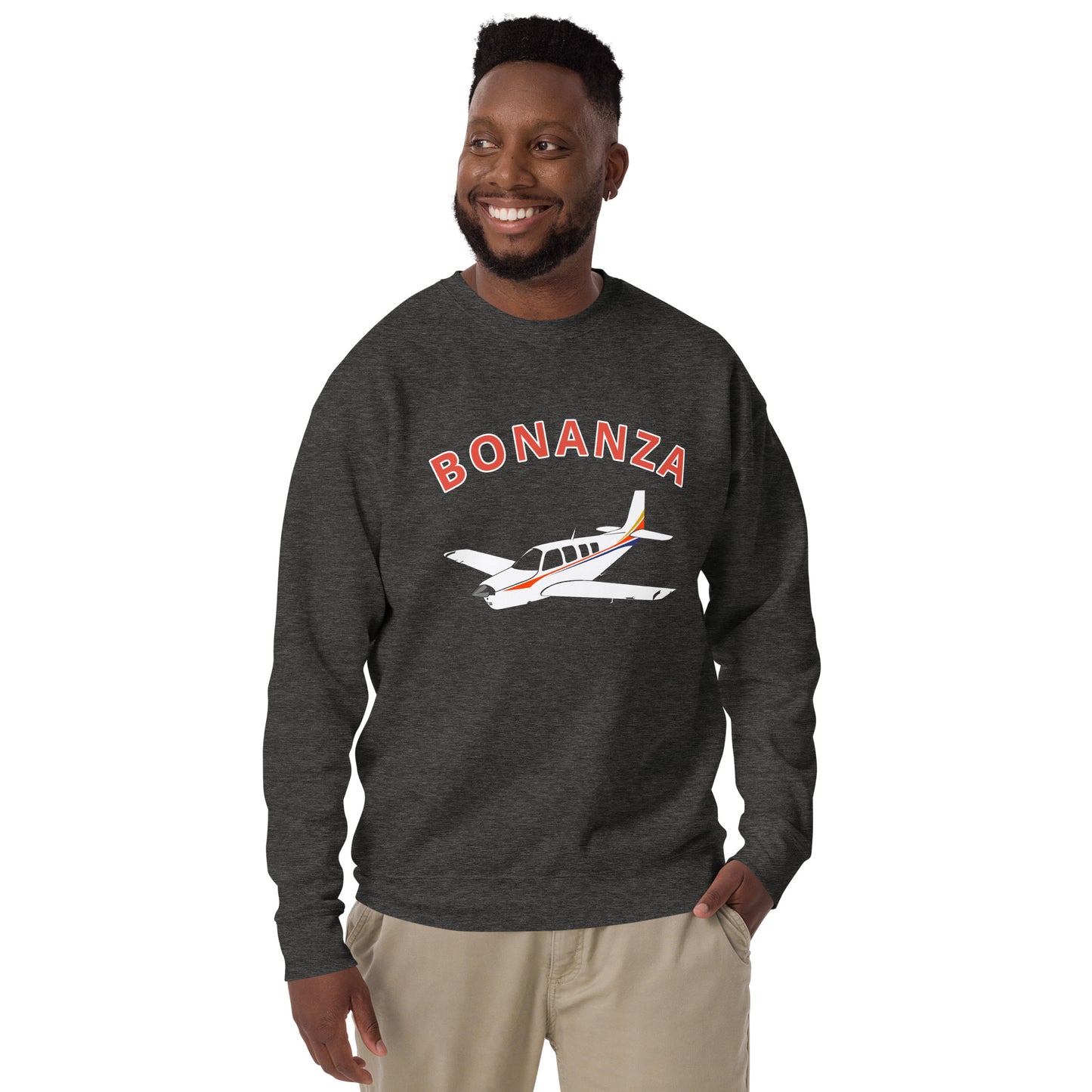 BONAZNA A36 Printed Unisex Cozy Fleece Aviation Premium Sweatshirt.