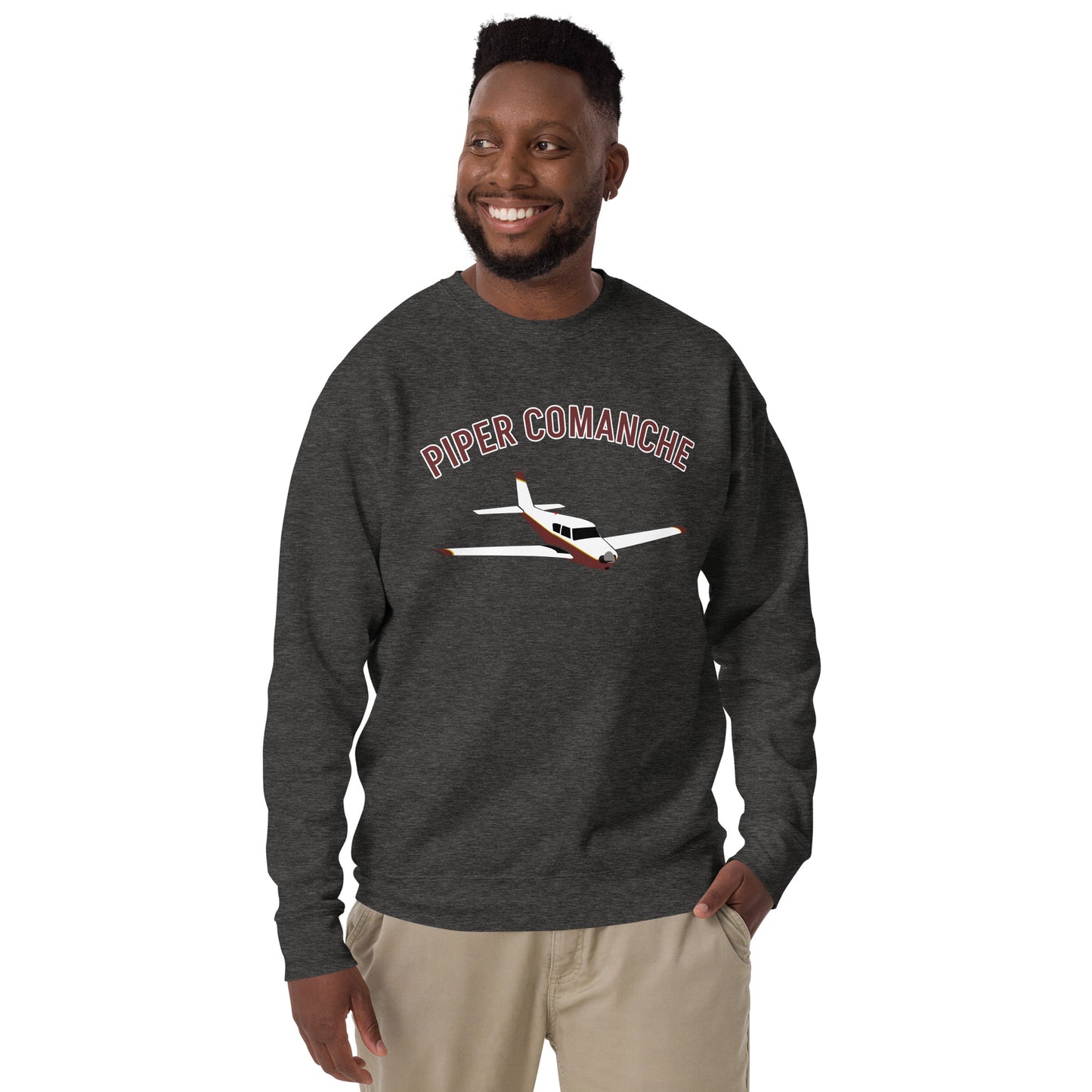 PIPER COMANCHE Printed Unisex Cozy Fleece Aviation Premium Sweatshirt