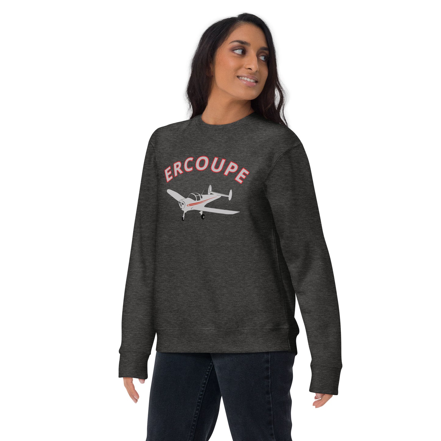 ERCOUPE Printed Unisex Cozy Fleece Aviation Premium Sweatshirt