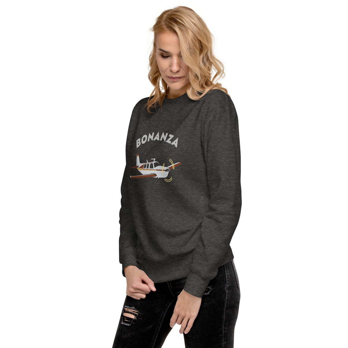 BONAZNA F33 Printed Unisex Cozy Fleece Aviation Premium Sweatshirt.