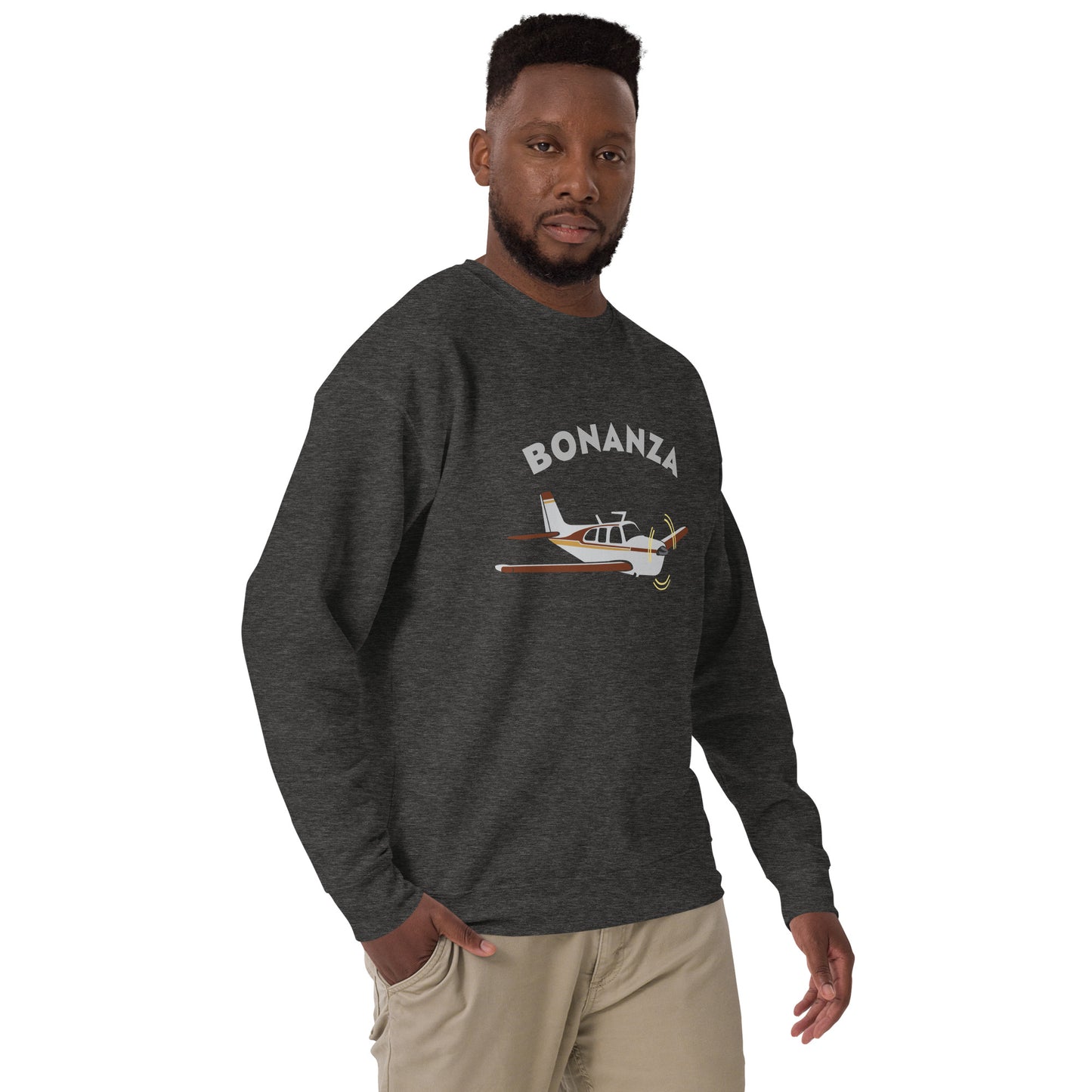 BONAZNA F33 Printed Unisex Cozy Fleece Aviation Premium Sweatshirt.