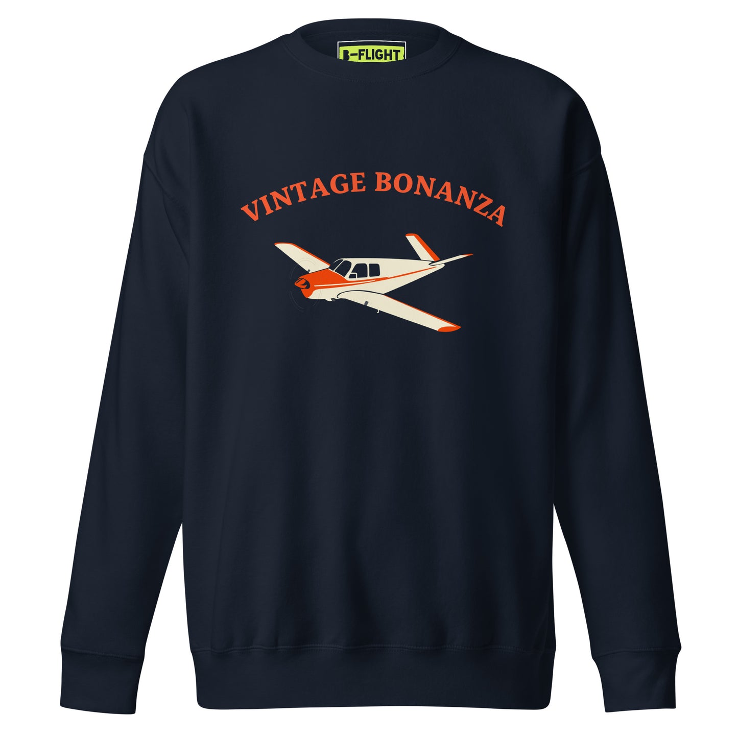 V TAIL Vintage BONAZNA Printed Unisex Cozy Fleece Aviation Pullover