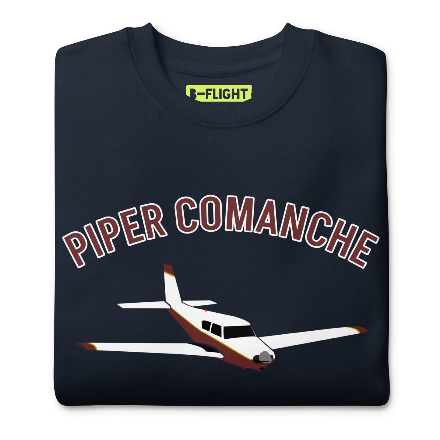 PIPER COMANCHE Printed Unisex Cozy Fleece Aviation Premium Sweatshirt