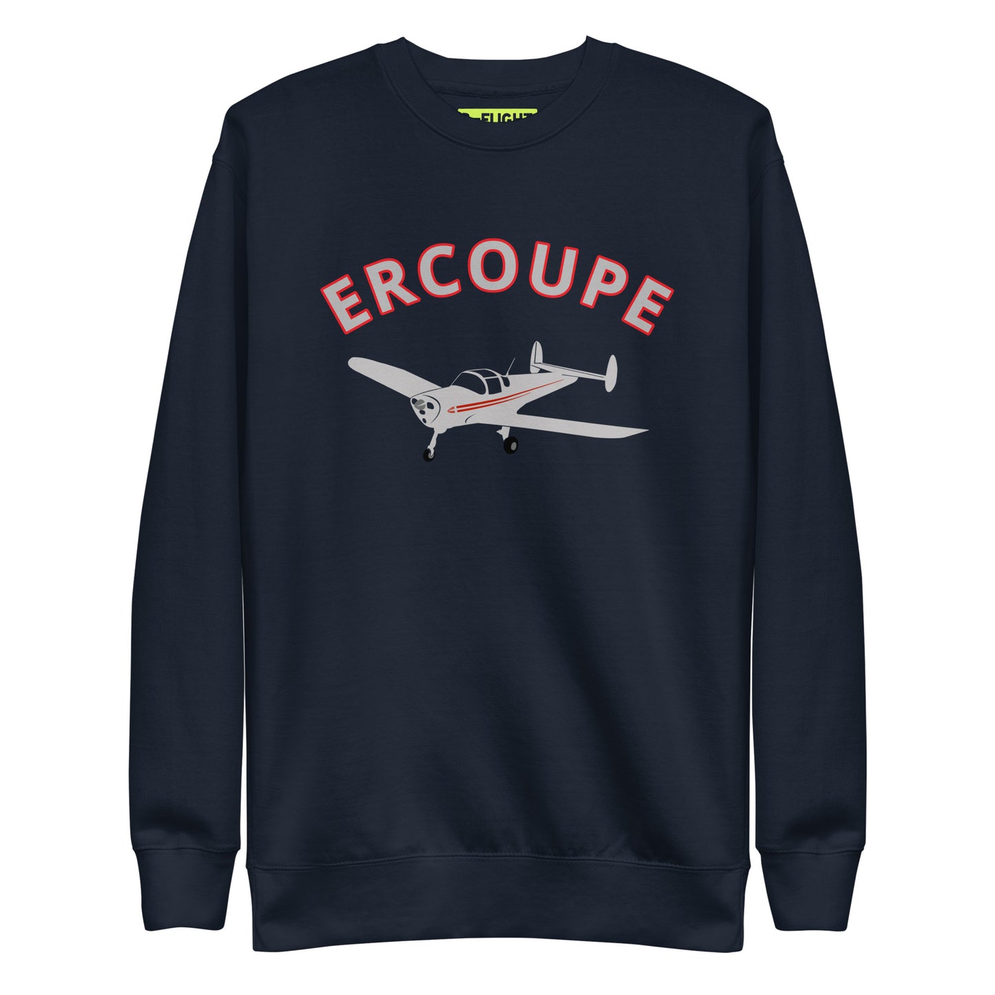 ERCOUPE Printed Unisex Cozy Fleece Aviation Premium Sweatshirt