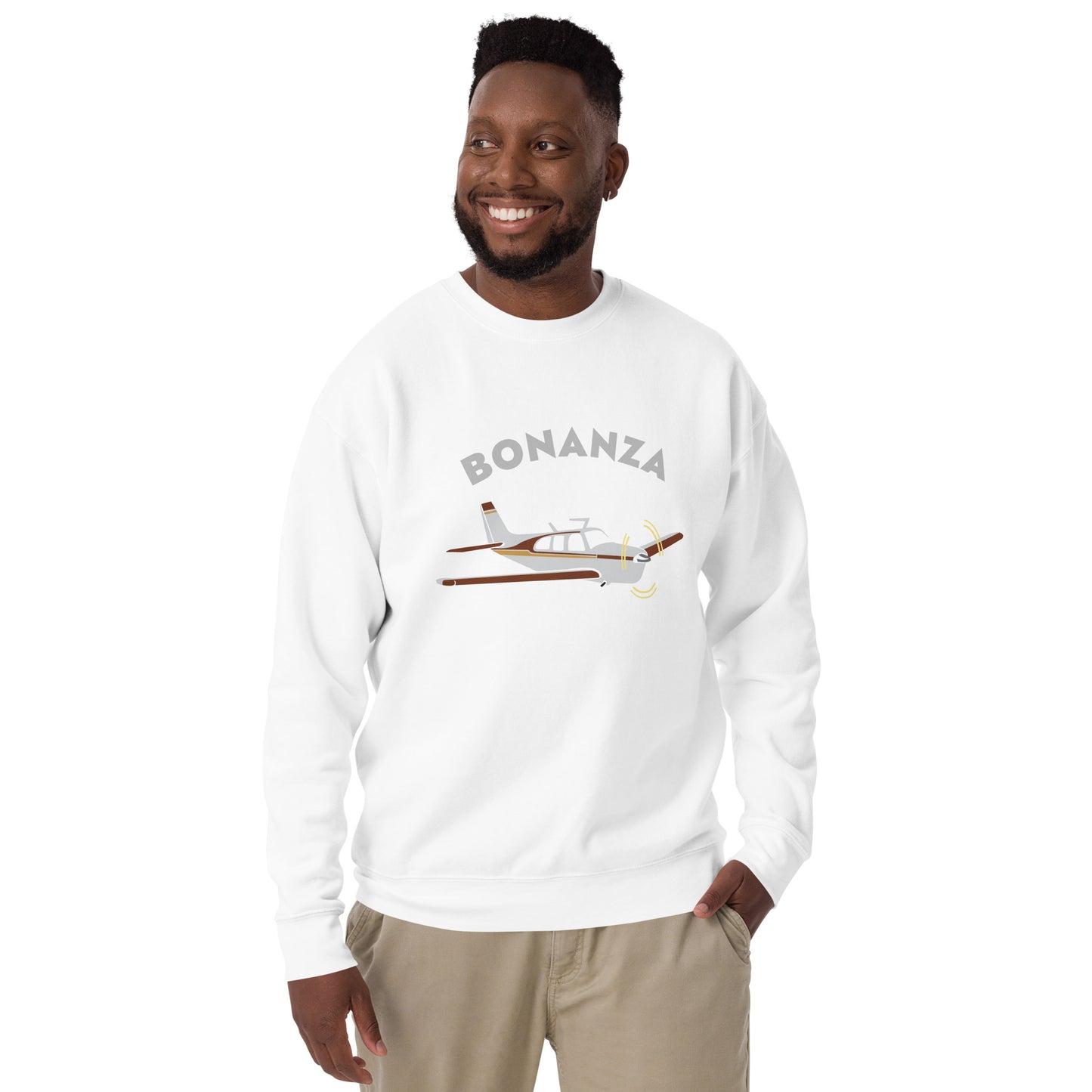 BONAZNA F33 Printed Unisex Cozy Fleece Aviation Premium Sweatshirt.