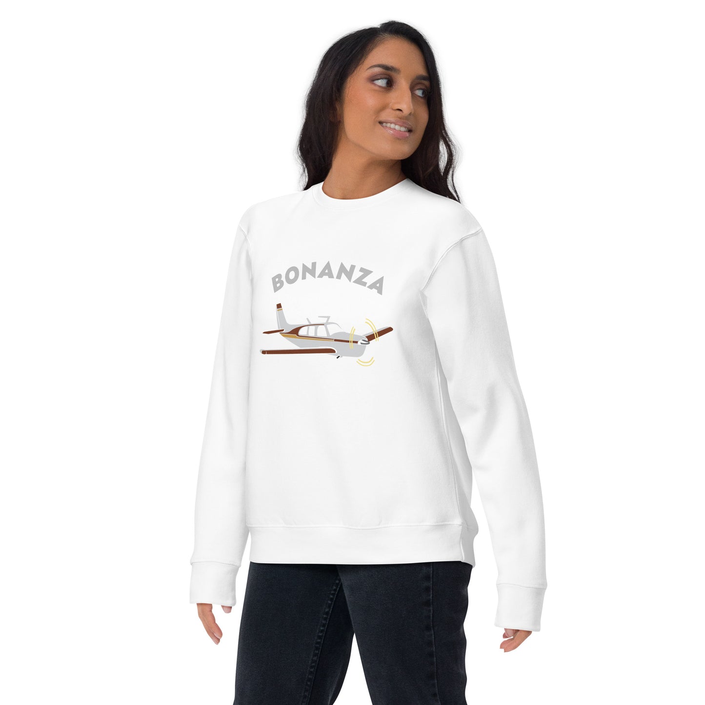 BONAZNA F33 Printed Unisex Cozy Fleece Aviation Premium Sweatshirt.