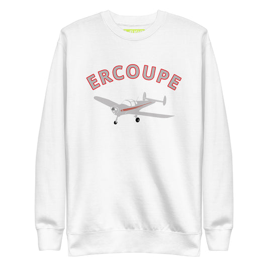 ERCOUPE Printed Unisex Cozy Fleece Aviation Premium Sweatshirt