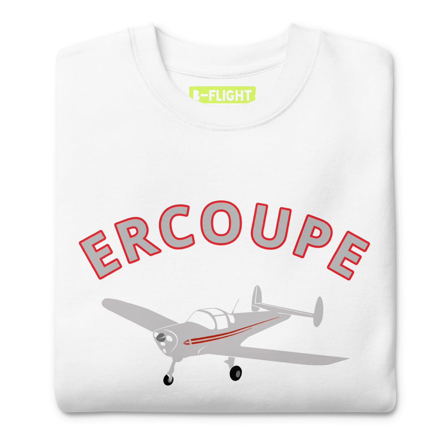 ERCOUPE Printed Unisex Cozy Fleece Aviation Premium Sweatshirt