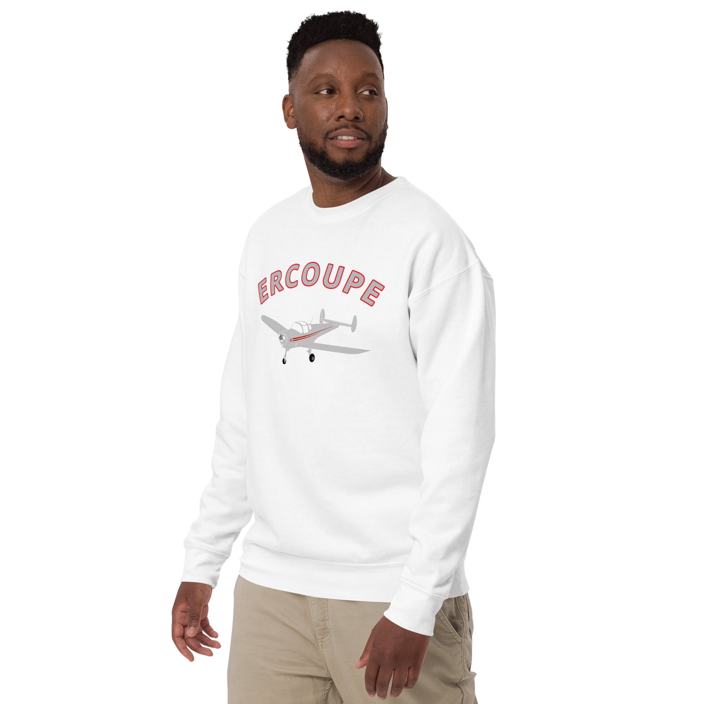 ERCOUPE Printed Unisex Cozy Fleece Aviation Premium Sweatshirt