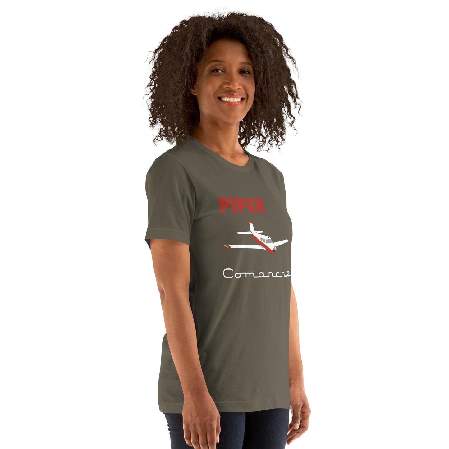 Vintage PIPER Comanche Classic Graphic Unisex soft hand tee shirt