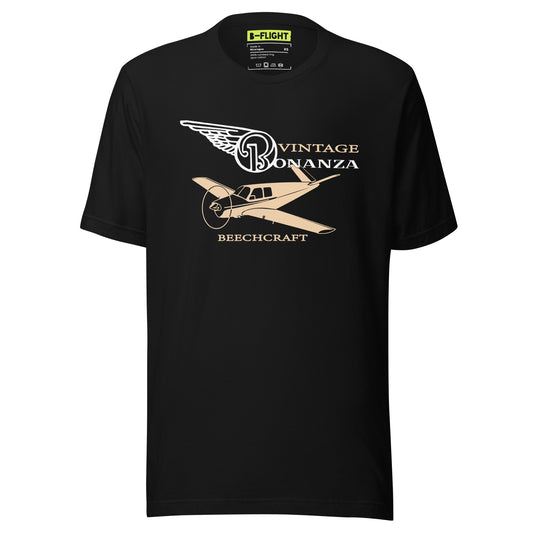 Vintage Bonanza B Flight Unisex t-shirt