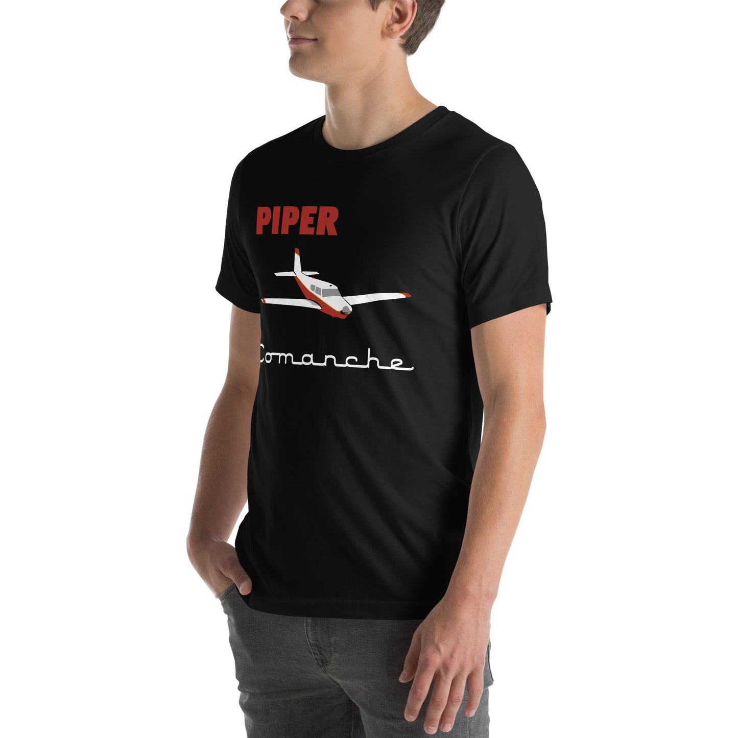 Vintage PIPER Comanche Classic Graphic Unisex soft hand tee shirt