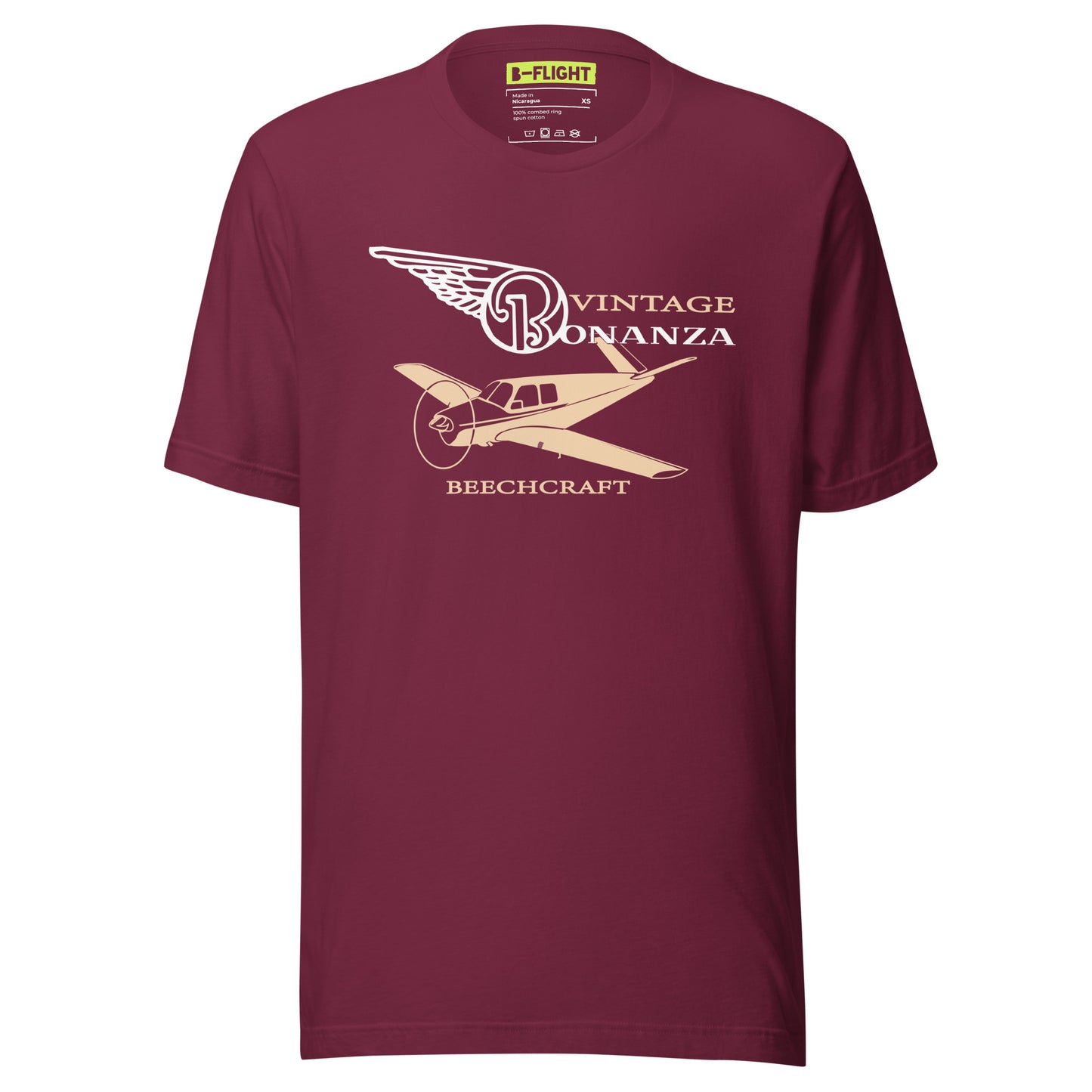 Vintage Bonanza B Flight Unisex t-shirt