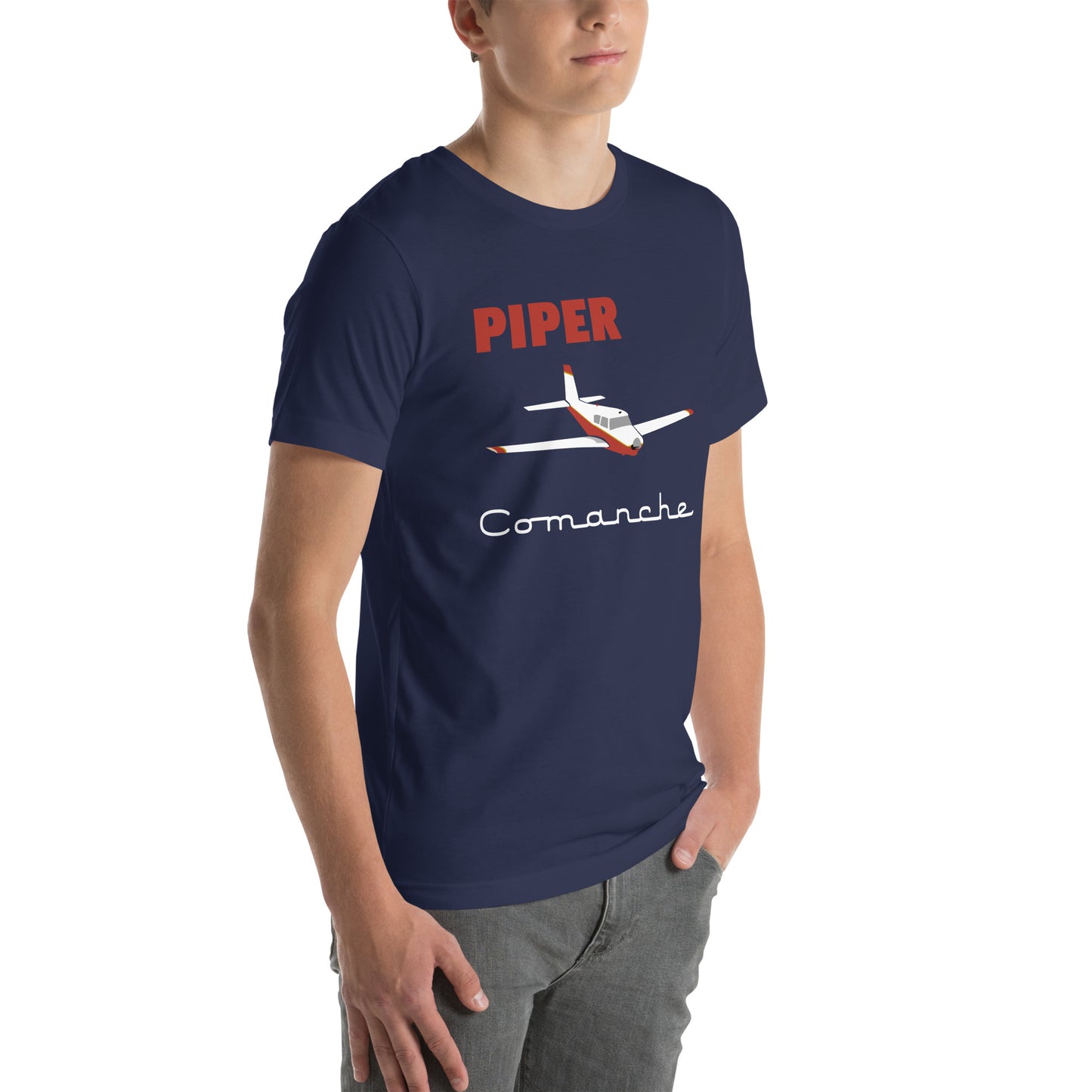 Vintage PIPER Comanche Classic Graphic Unisex soft hand tee shirt