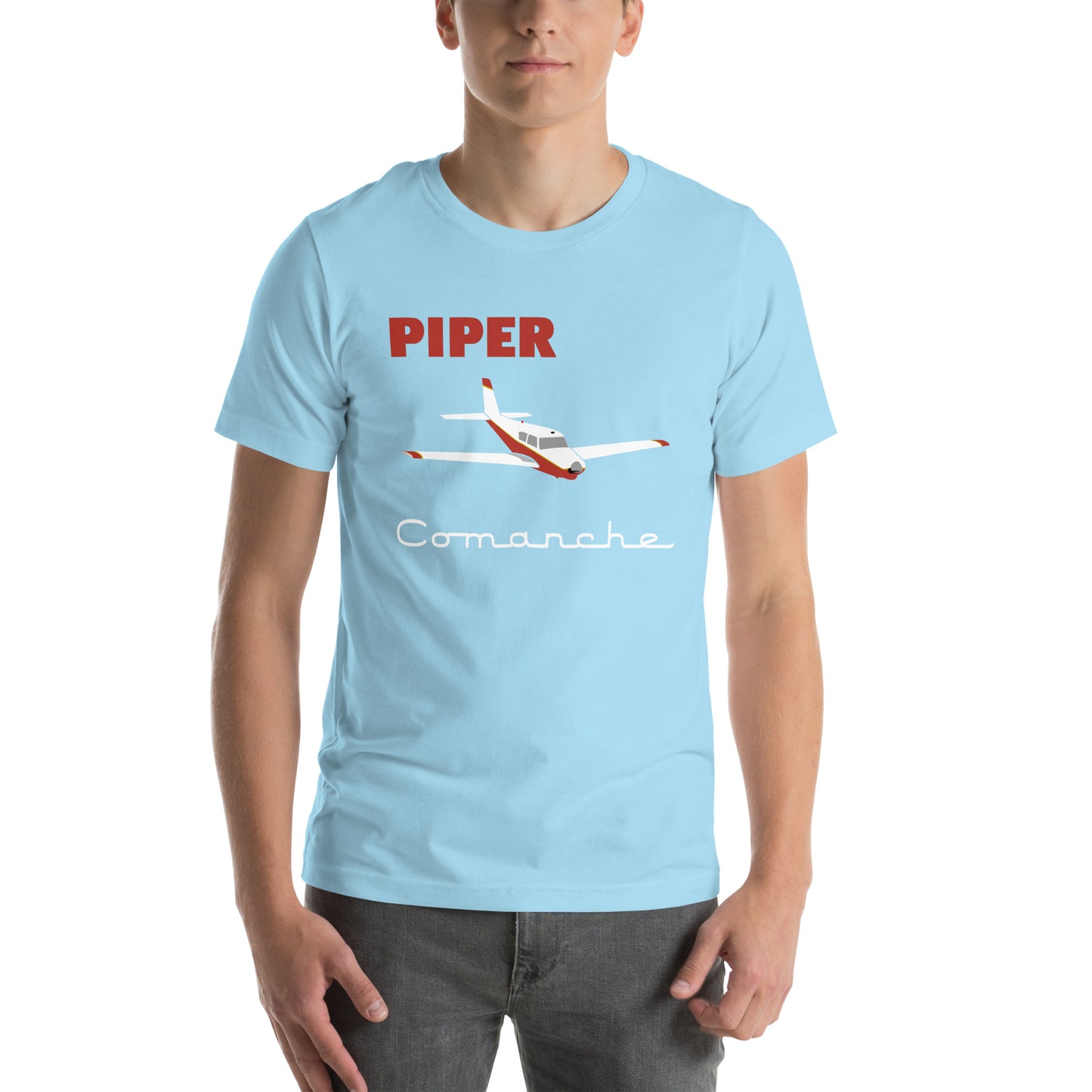 Vintage PIPER Comanche Classic Graphic Unisex soft hand tee shirt