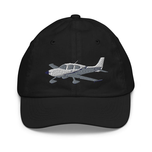 CIRRUS White-Grey  embroidered Youth baseball cap