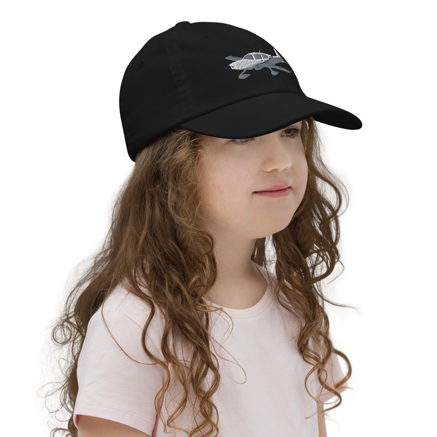 CIRRUS White-Grey  embroidered Youth baseball cap