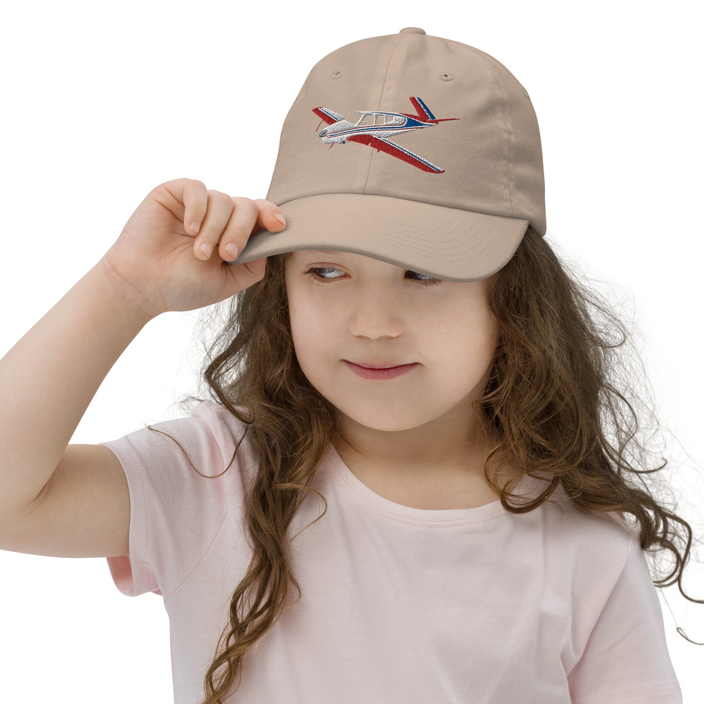 V-TAIL BONANZA  tricolor 2 CUSTOM N Number embroidered Aviation Youth baseball cap