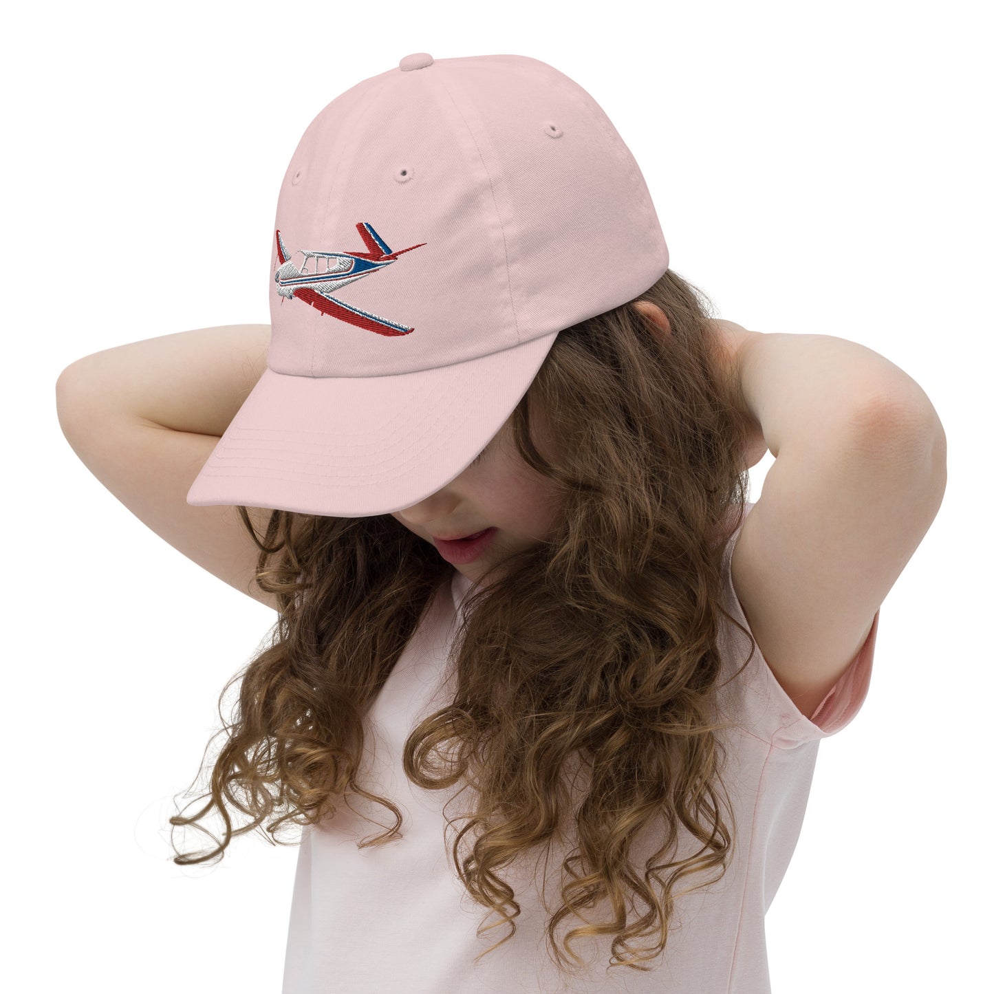 V-TAIL BONANZA  tricolor 2 CUSTOM N Number embroidered Aviation Youth baseball cap