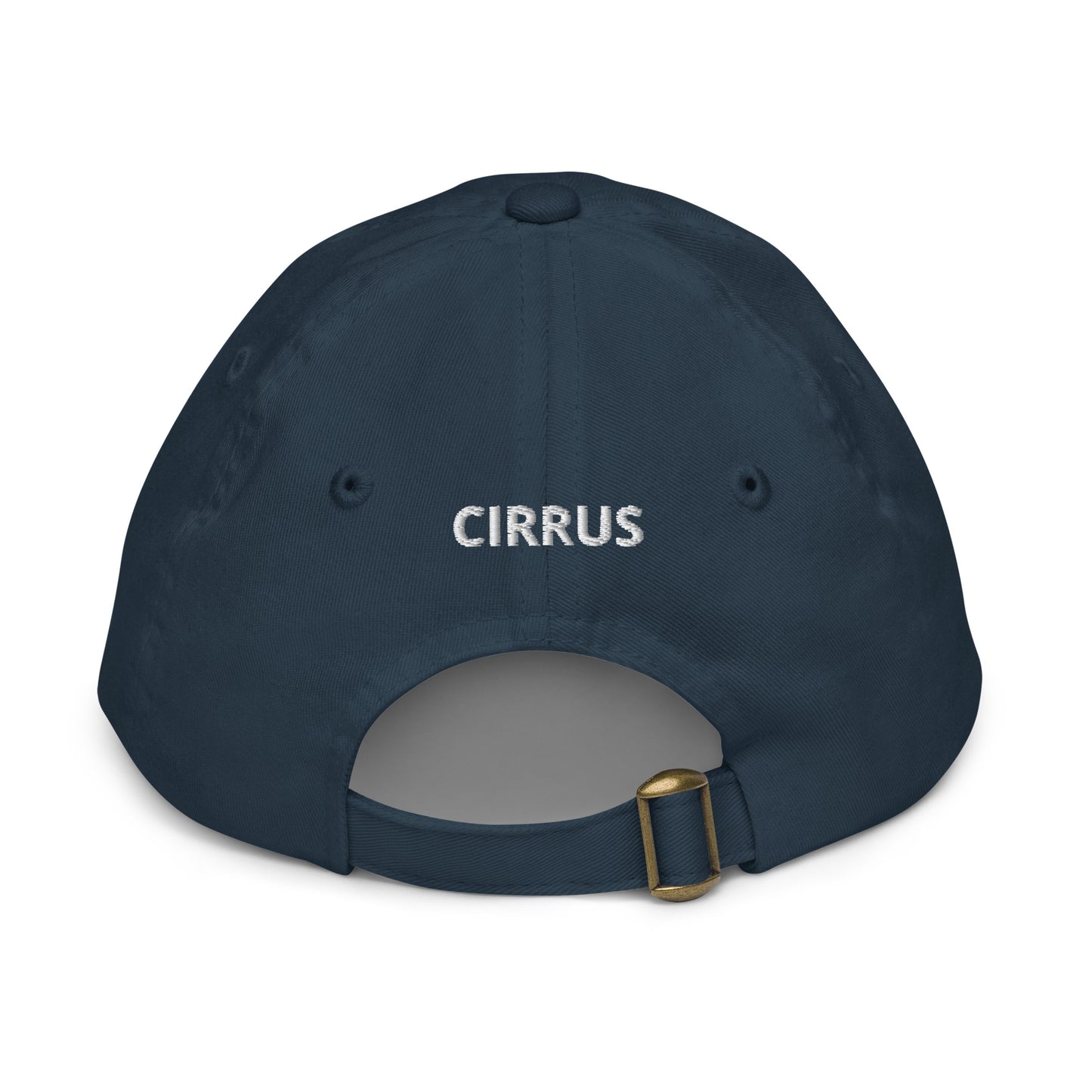 CIRRUS White-Grey  embroidered Youth baseball cap