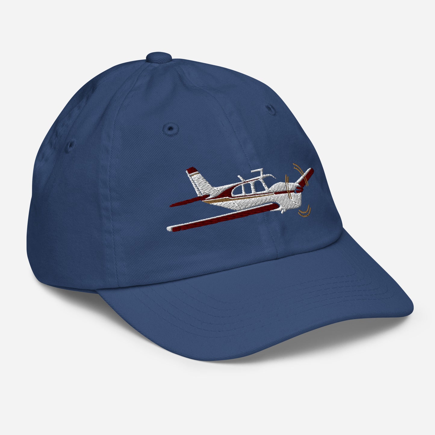 BONANZA  F33 maroon embroidered Aviation Youth baseball cap.