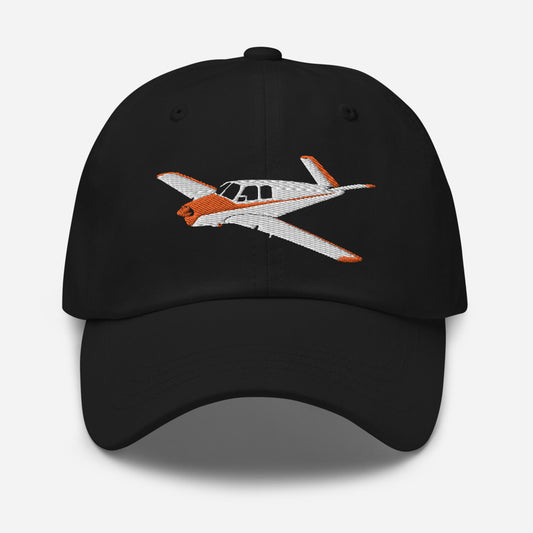 V-TAIL BONANZA Embroidered Chino cotton twill Aviation hat with adjustable buckle back