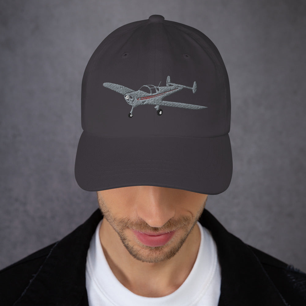 ERCOUPE Embroidered Chino cotton twill Aviation Dad hat with adjustable buckle back