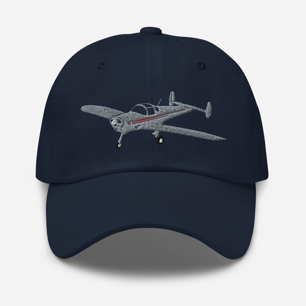 ERCOUPE Embroidered Chino cotton twill Aviation Dad hat with adjustable buckle back