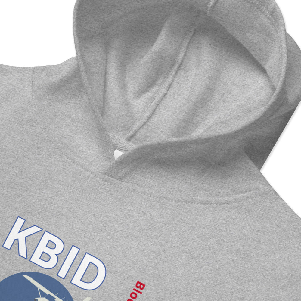 KBID Block Island Airport, RI Cessna 172 - Kids Fleece Hoodie