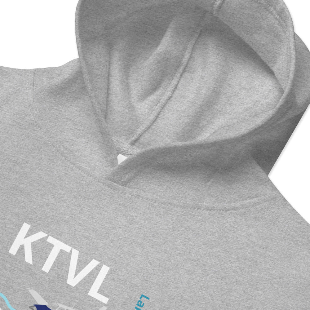 KTVL Lake Tahoe Retro Aviation Bonanza A36 Kids fleece hoodie