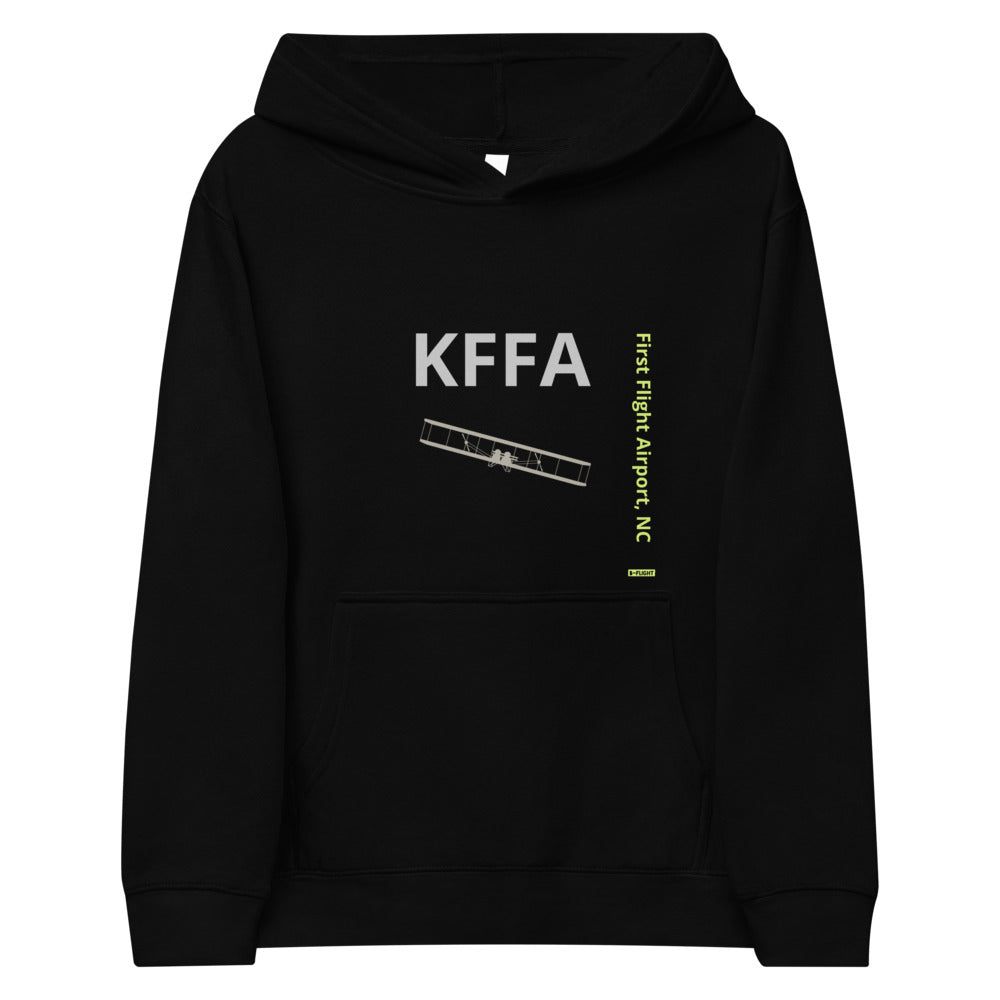 KFFA First Flight Airport, NC Kids fleece hoodie