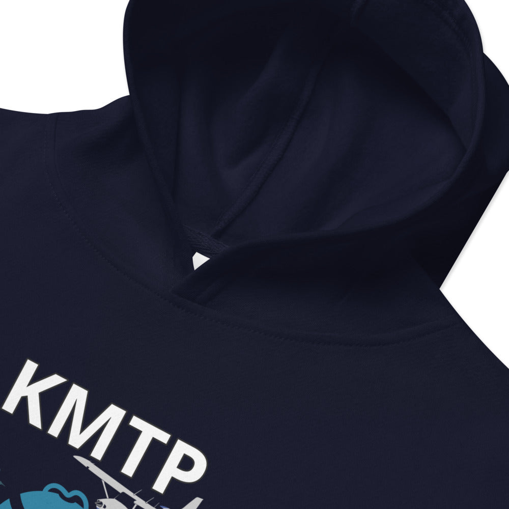 KMTP Montauk NY Cessna 172 Aviation Nautical Kids Fleece Hoodie