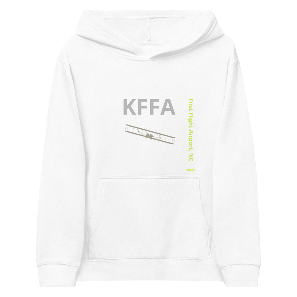 KFFA First Flight Airport, NC Kids fleece hoodie