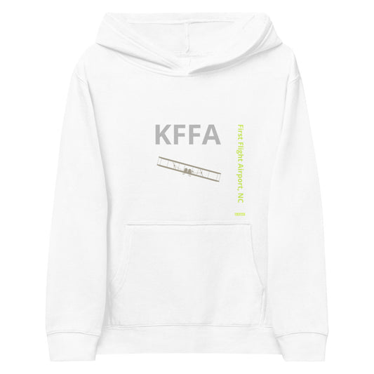 KFFA First Flight Airport, NC Kids fleece hoodie