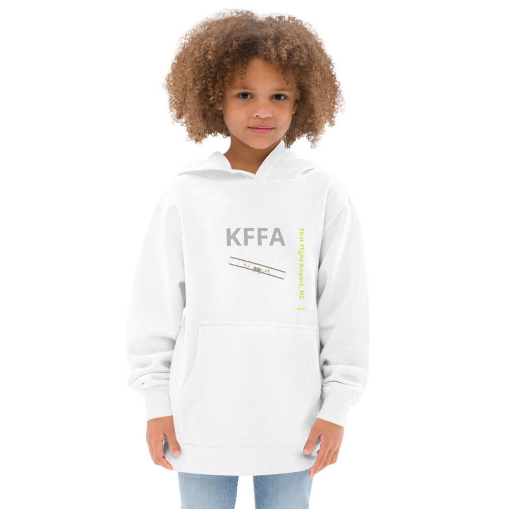 KFFA First Flight Airport, NC Kids fleece hoodie