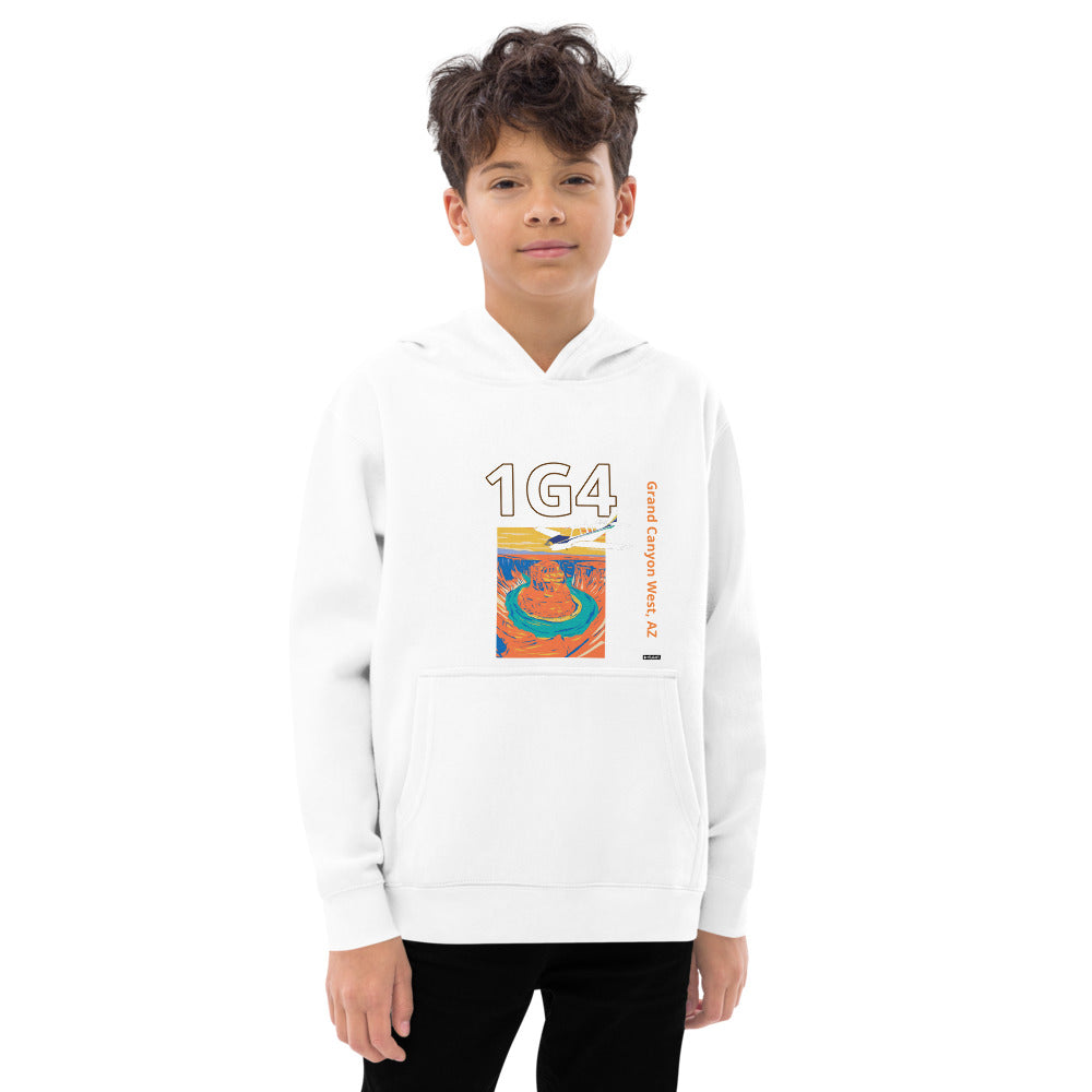 1G4 Grand Canyon Arizona Bonanza A36 Aviation Kids fleece hoodie