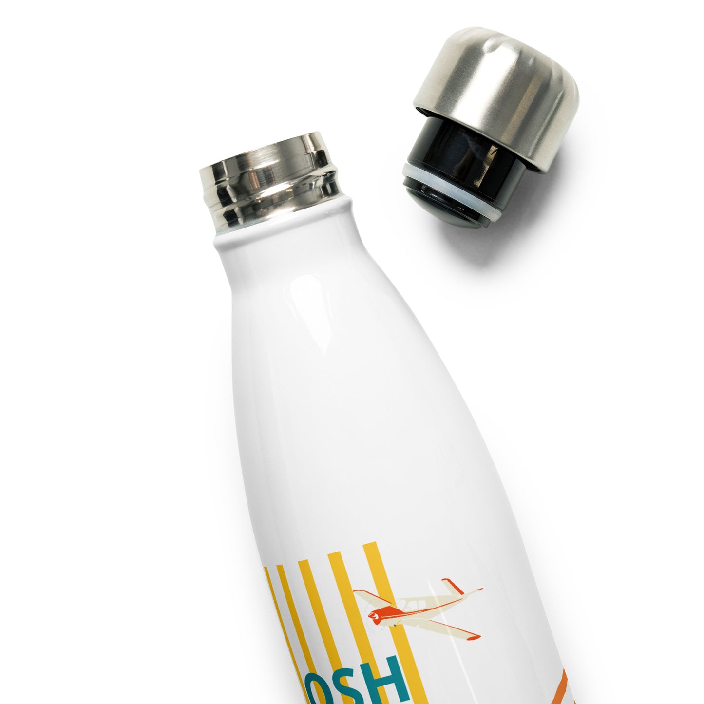 Airport - Aircraft Aviation -  Double Wall Insulated Stainless Steel Water Bottle 17oz - Sustainable living