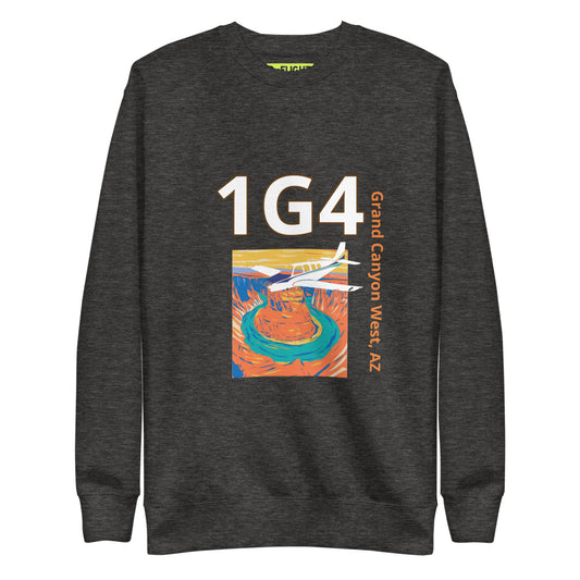 1G4 Grand Canyon Airport, AZ - Unisex Fleece Pullover - Bonanza A36