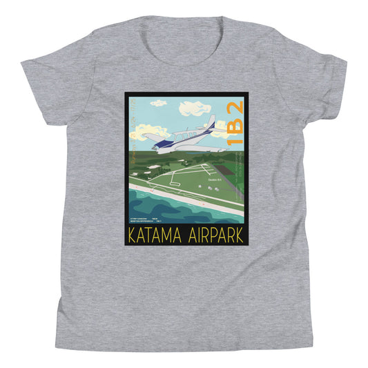BONANZA A36 - Katama Airpark 1B2 - Kids Short Sleeve T-Shirt