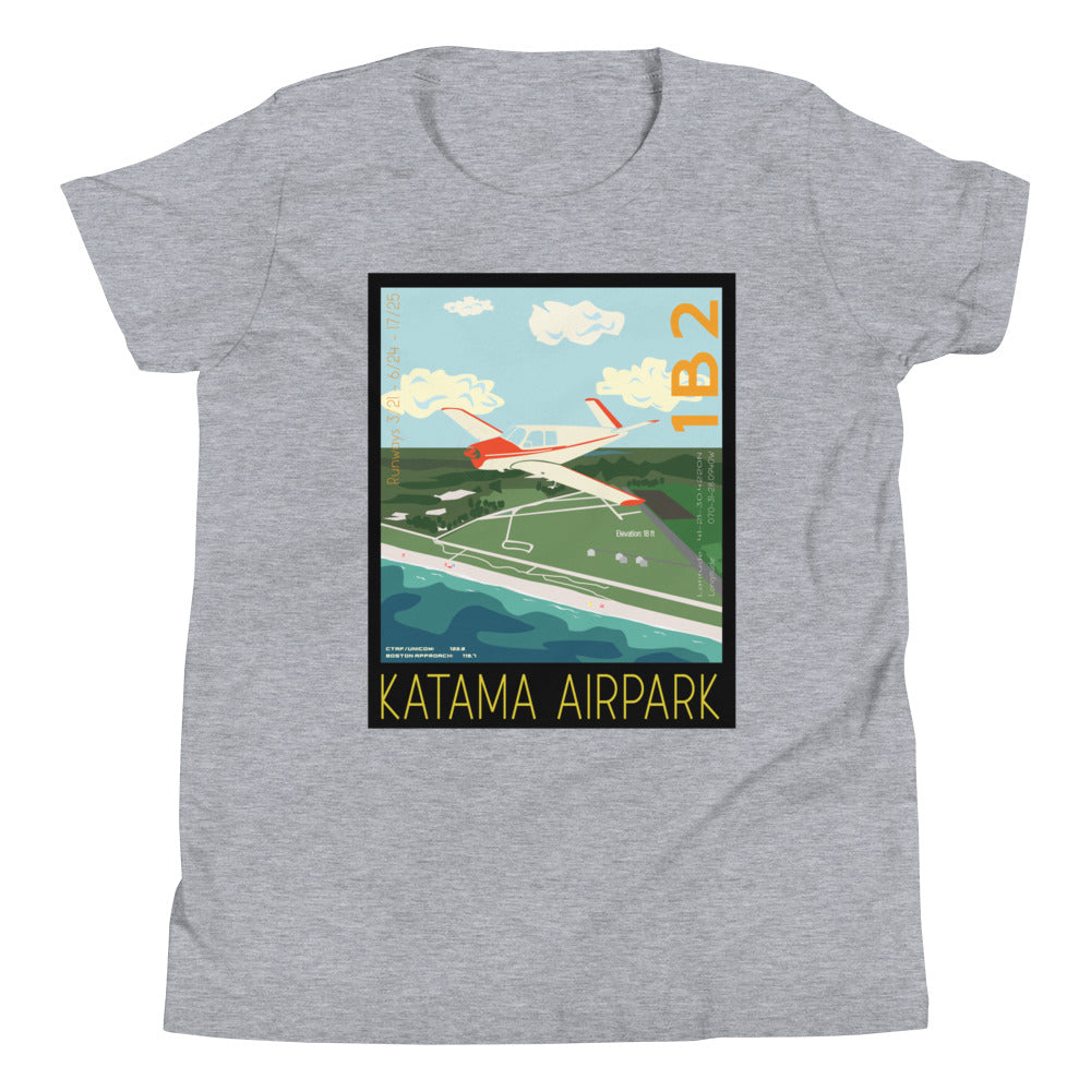 V-Tail Bonanza - Katama Airpark 1B2 - Kids Short Sleeve T-Shirt