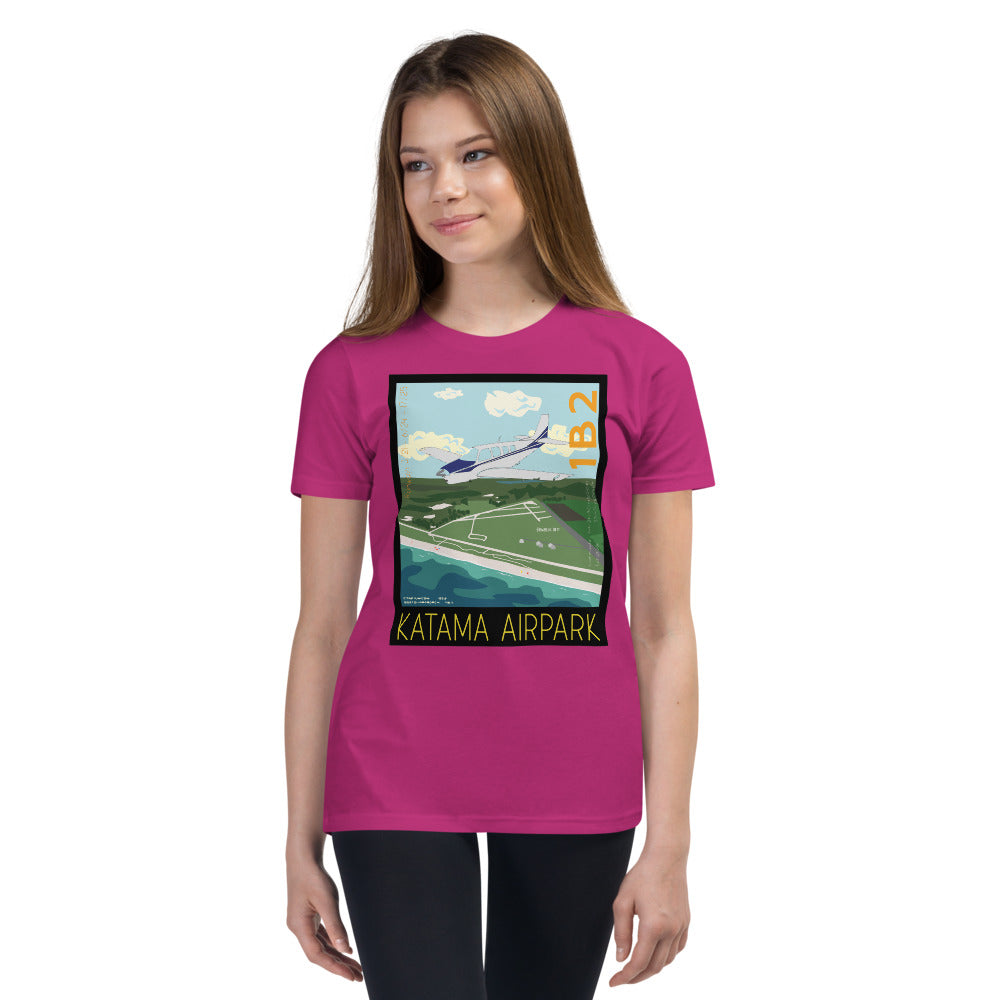 BONANZA A36 - Katama Airpark 1B2 - Kids Short Sleeve T-Shirt