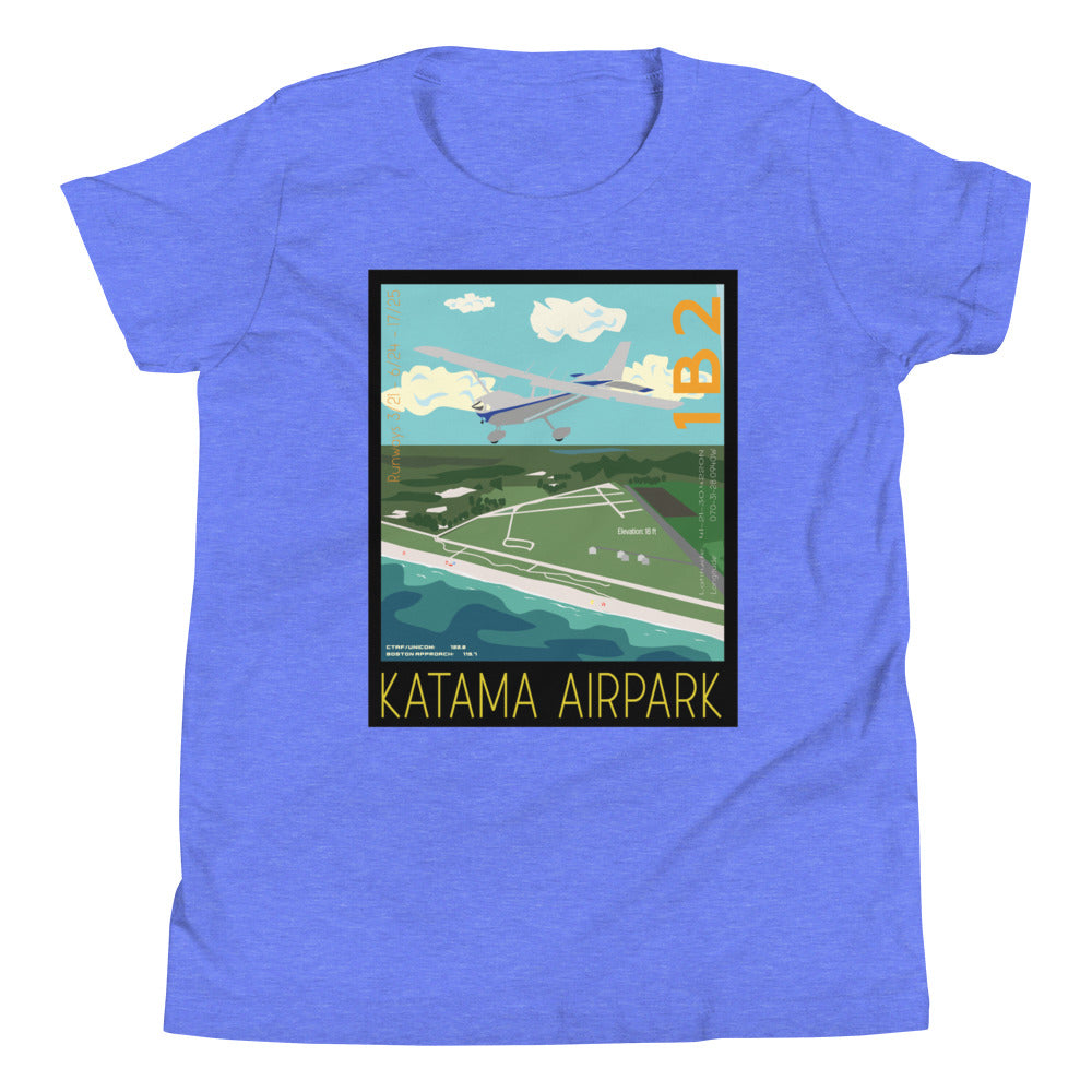 CESSNA 172 Skyhawk- Katama Airpark 1B2  - Kids Short Sleeve T-Shirt