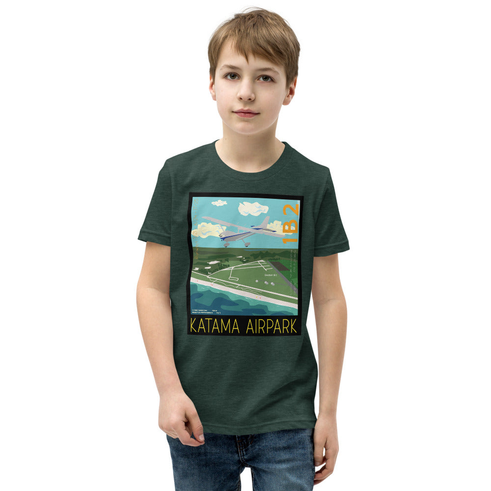 CESSNA 172 Skyhawk- Katama Airpark 1B2  - Kids Short Sleeve T-Shirt