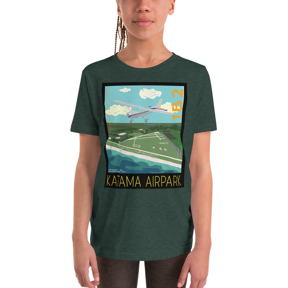 CESSNA 172 Skyhawk- Katama Airpark 1B2  - Kids Short Sleeve T-Shirt