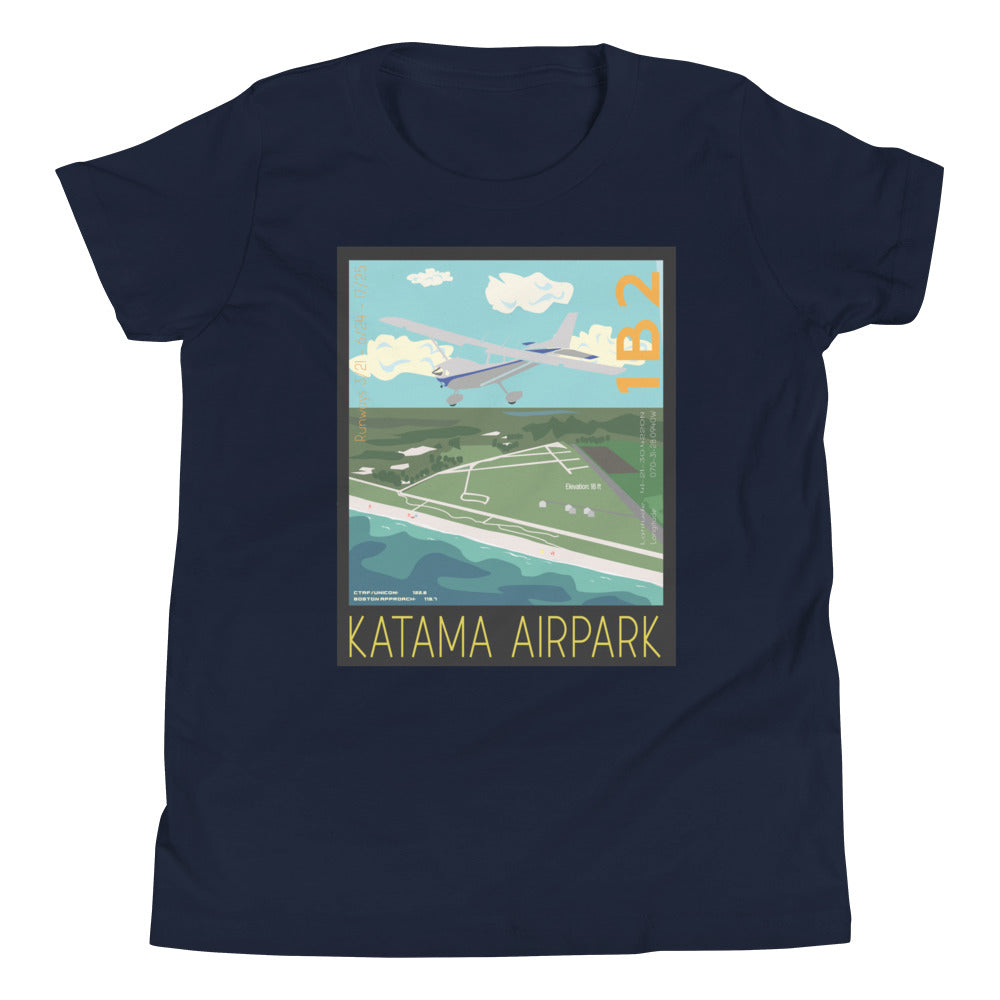 CESSNA 172 Skyhawk- Katama Airpark 1B2  - Kids Short Sleeve T-Shirt