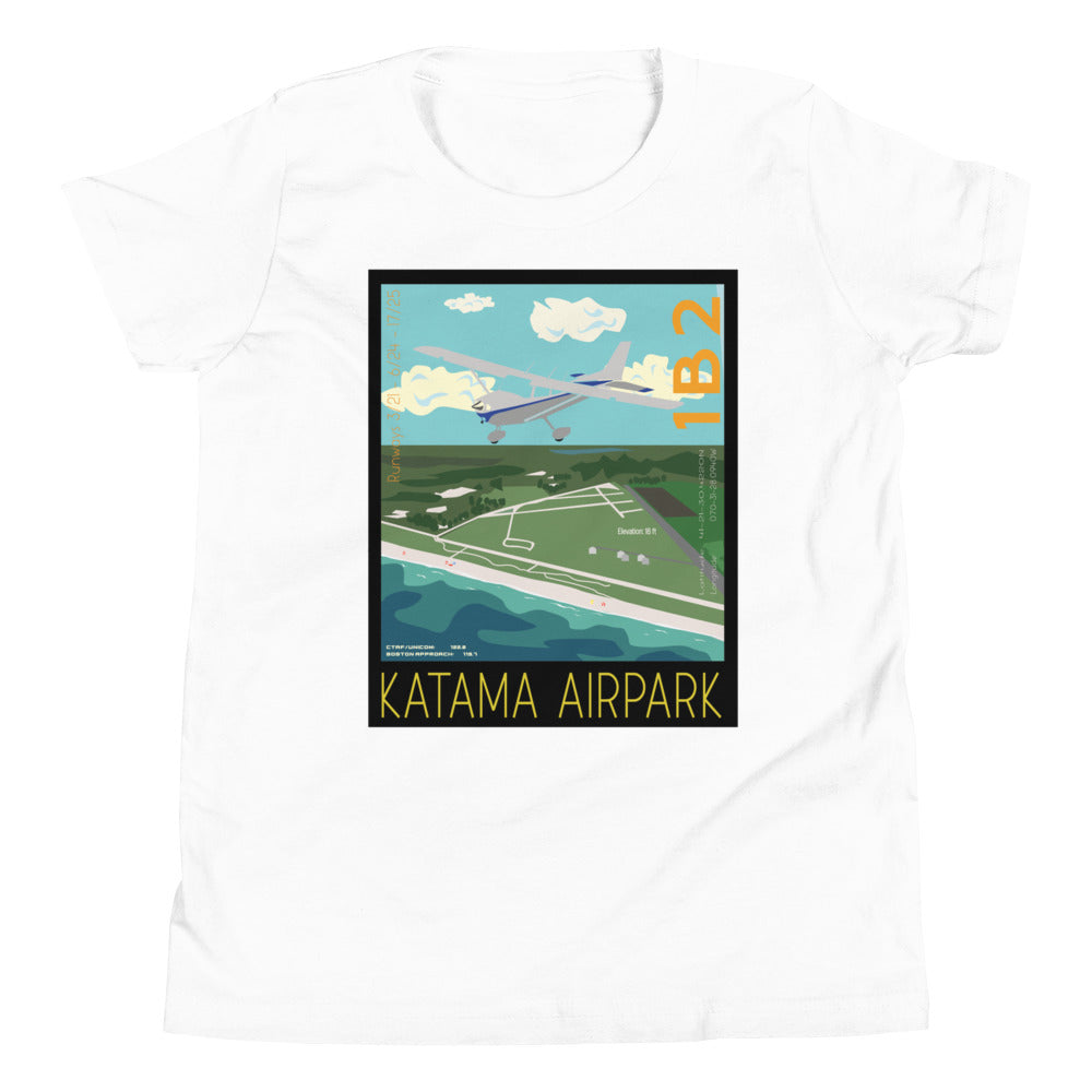 CESSNA 172 Skyhawk- Katama Airpark 1B2  - Kids Short Sleeve T-Shirt